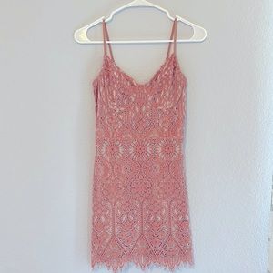 Pink lace Express dress